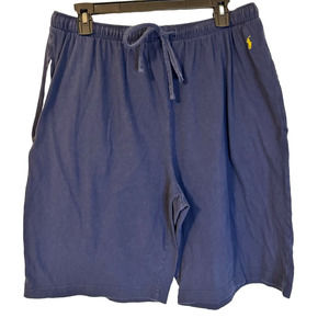 POLO‎ Ralph Lauren Lounge Shorts Draw String Waist Size L Navy
